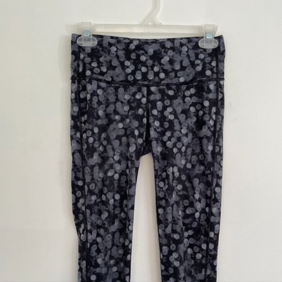 ATHLETA Dot Chaturanga Tight Gray Black Printed Pull On Elastic Waist Leggings - Picture 3 of 11